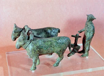 De ploeger van Arezzo, uit Cerveteri, 6e eeuw v.Chr.